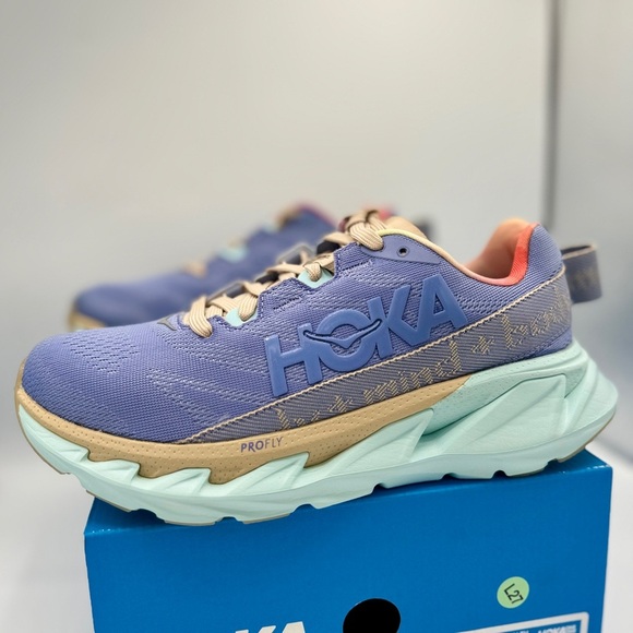 NWT Hoka Elevon 2 Running Shoes Mental Health Sneakers Unisex Purple Blue Glass​ - Picture 2 of 16